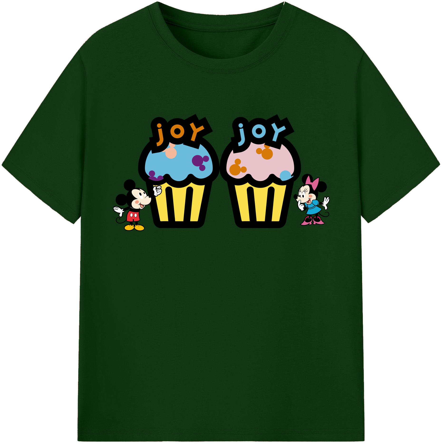 （画像用） ミッキーマウス Mickey Mouse 綿100％半袖Tシャツ（フロントプリント）